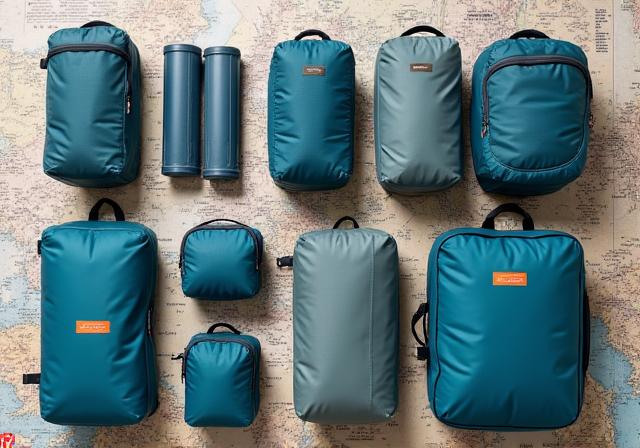 Organized travel accessories for outdoor adventures